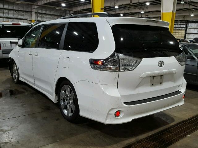 5TDXK3DC3CS267570 - 2012 TOYOTA SIENNA SPO WHITE photo 3