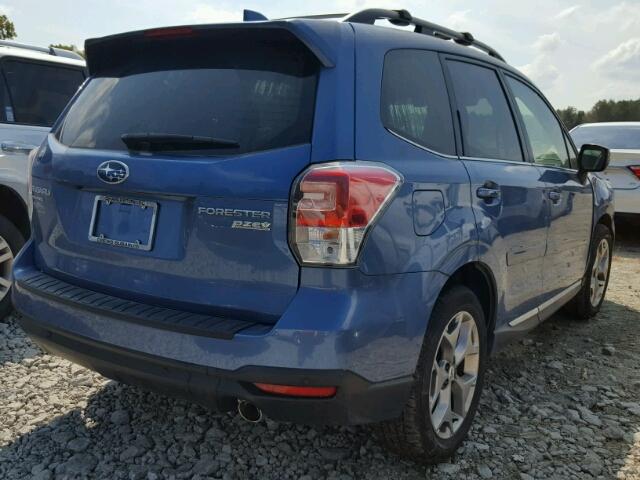 JF2SJAWC7HH469176 - 2017 SUBARU FORESTER 2 BLUE photo 4