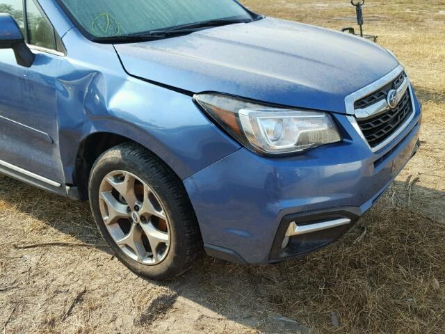 JF2SJAWC7HH469176 - 2017 SUBARU FORESTER 2 BLUE photo 9