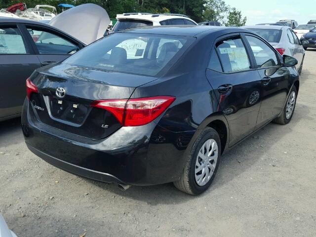 5YFBURHE8HP686453 - 2017 TOYOTA COROLLA BLACK photo 4