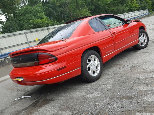 2G1WW12M2W9191703 - 1998 CHEVROLET MONTE CARL 红色 照片 4
