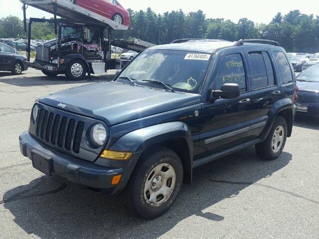 1J4GL38K15W642822 - 2005 JEEP LIBERTY RE BLUE photo 2