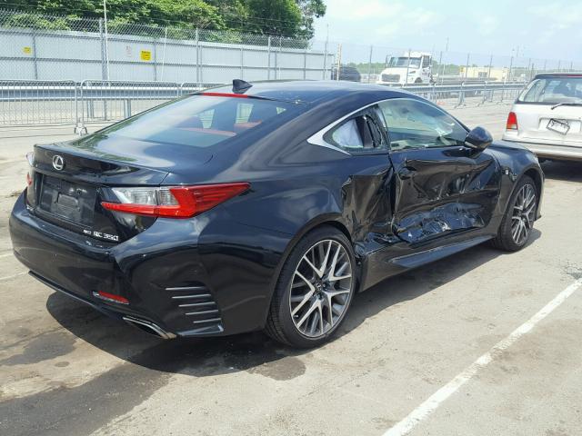 JTHSE5BC6G5005780 - 2016 LEXUS RC 350 BLACK photo 4