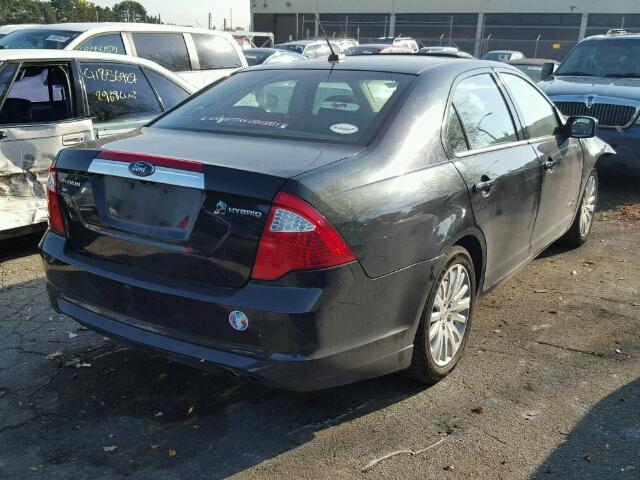 3FADP0L31AR273989 - 2010 FORD FUSION HYB BLACK photo 4