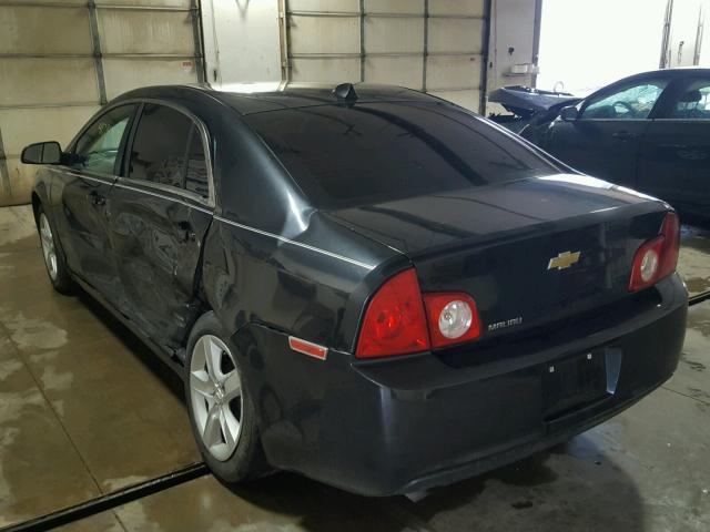 1G1ZB5E01CF211306 - 2012 CHEVROLET MALIBU LS BLACK photo 3