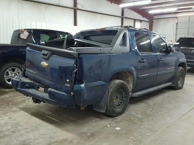 3GNEC12067G230803 - 2007 CHEVROLET AVALANCHE BLUE photo 4