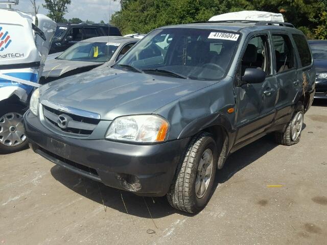 4F2CZ94114KM31919 - 2004 MAZDA TRIBUTE LX BLACK photo 2