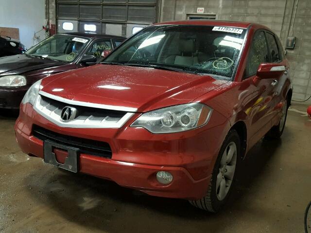 5J8TB18588A019271 - 2008 ACURA RDX RED photo 2