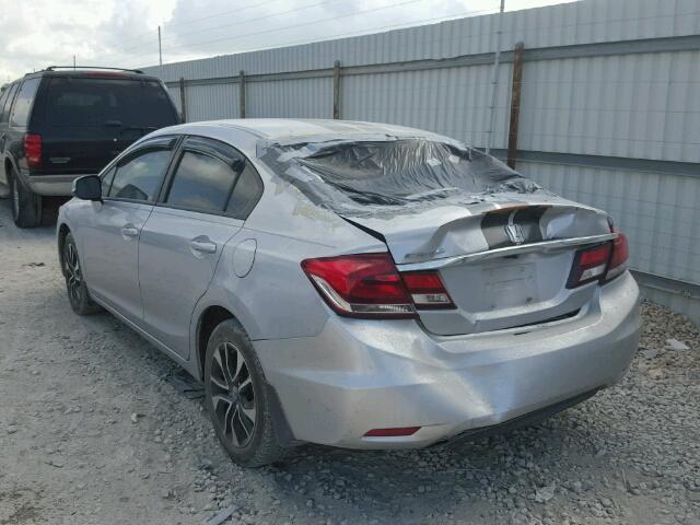 19XFB2F80DE022008 - 2013 HONDA CIVIC EX SILVER photo 3