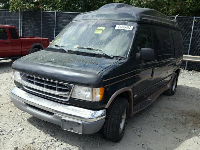 1FDRE14W4XHA15380 - 1999 FORD ECONOLINE GREEN photo 2