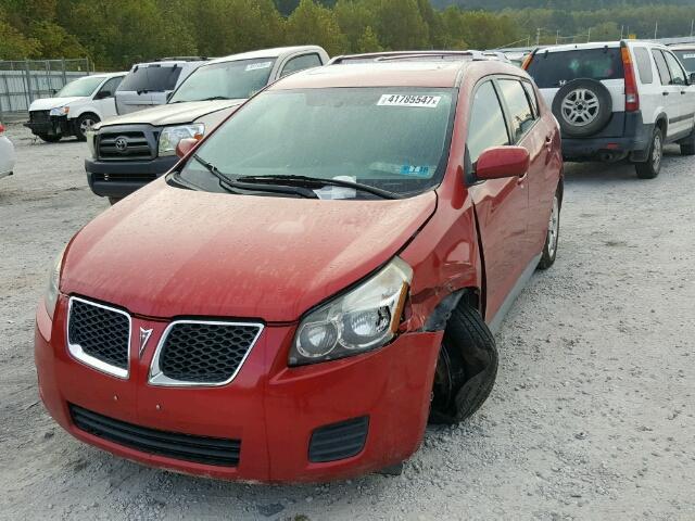 5Y2SM67069Z409408 - 2009 PONTIAC VIBE RED photo 2