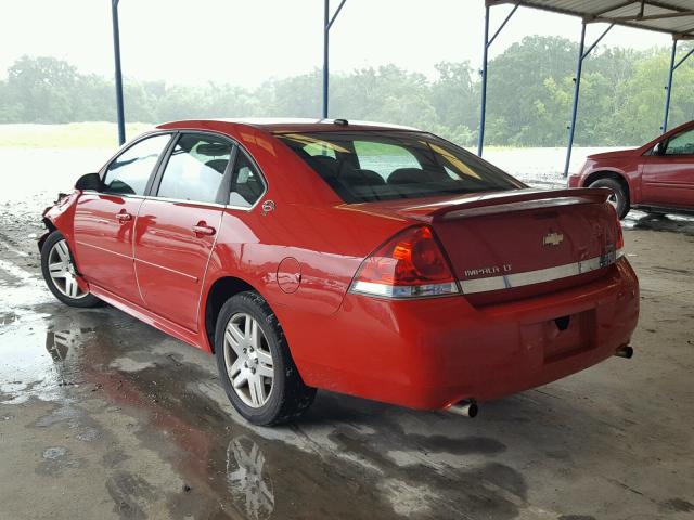 2G1WC57M391131523 - 2009 CHEVROLET IMPALA 2LT RED photo 3