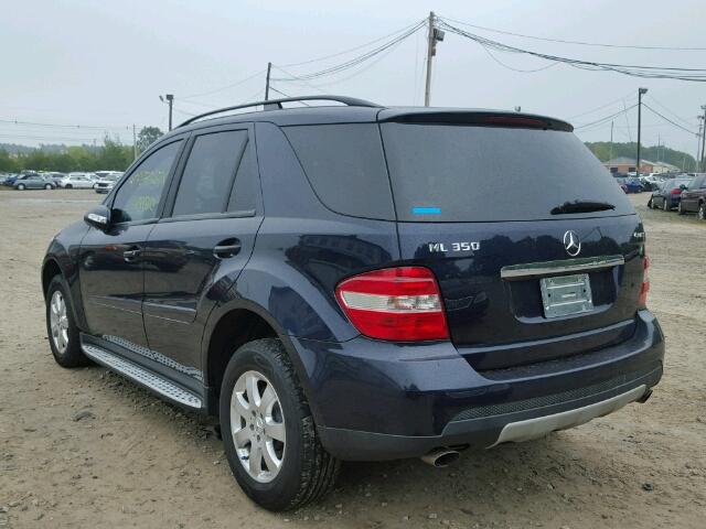 4JGBB86E97A197125 - 2007 MERCEDES-BENZ ML BLUE photo 3