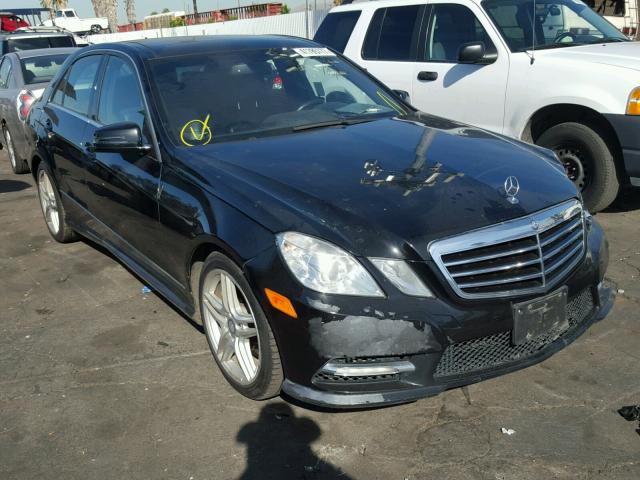 WDDHF5KB9DA691791 - 2013 MERCEDES-BENZ E 350 BLACK photo 1