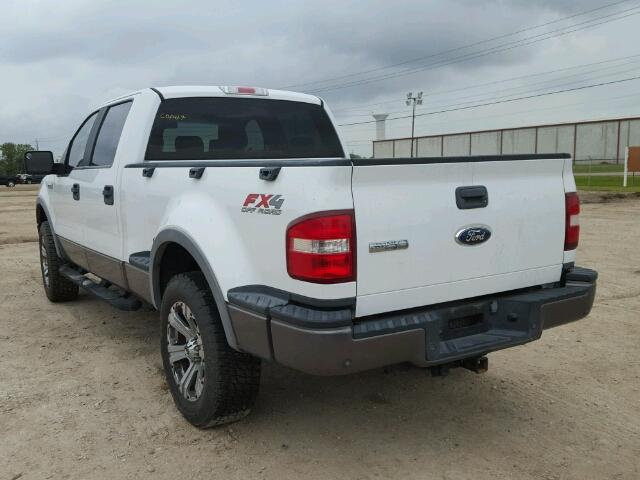 1FTPW04596KD58827 - 2006 FORD F150 WHITE photo 3