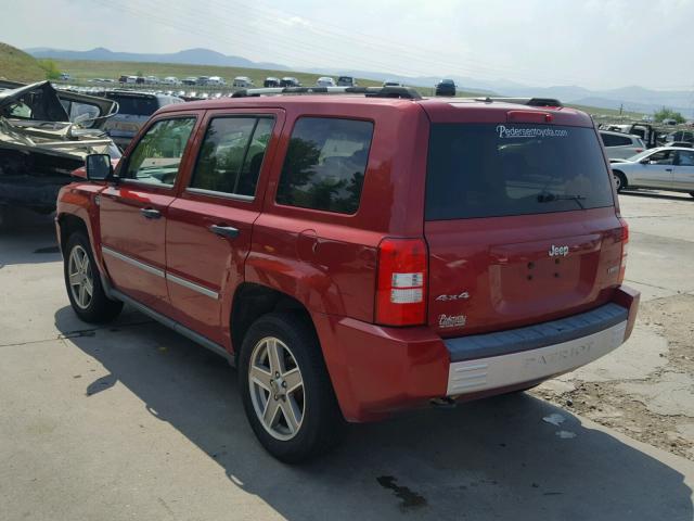 1J8FF48W98D560167 - 2008 JEEP PATRIOT LI RED photo 3