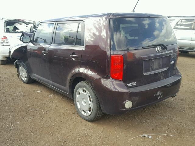 JTLKE50E581038269 - 2008 TOYOTA SCION XB ბურგუნდია ფოტო 3