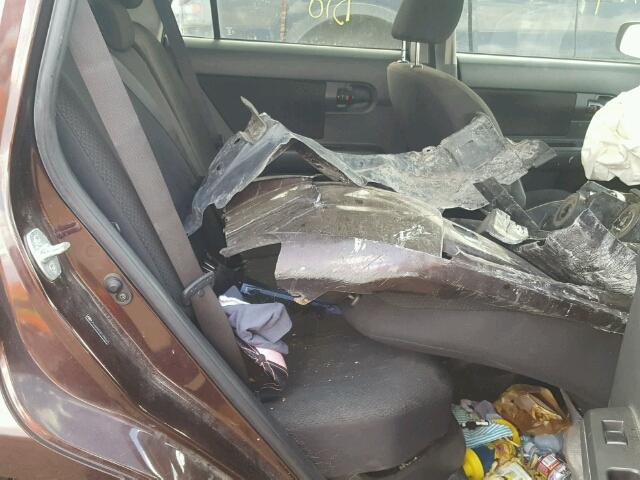 JTLKE50E581038269 - 2008 TOYOTA SCION XB ბურგუნდია ფოტო 6