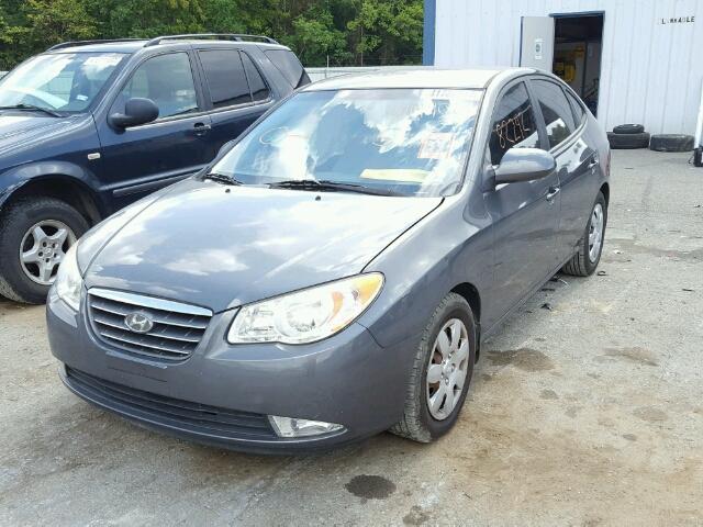 KMHDU46D18U449906 - 2008 HYUNDAI ELANTRA GL GRAY photo 2