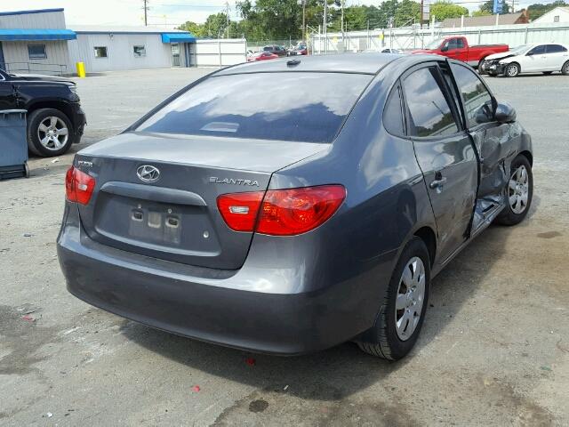 KMHDU46D18U449906 - 2008 HYUNDAI ELANTRA GL GRAY photo 4