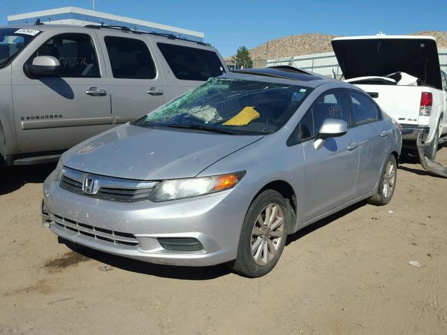 2HGFB2F96CH506004 - 2012 HONDA CIVIC EXL SILVER photo 2