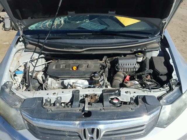 2HGFB2F96CH506004 - 2012 HONDA CIVIC EXL SILVER photo 7