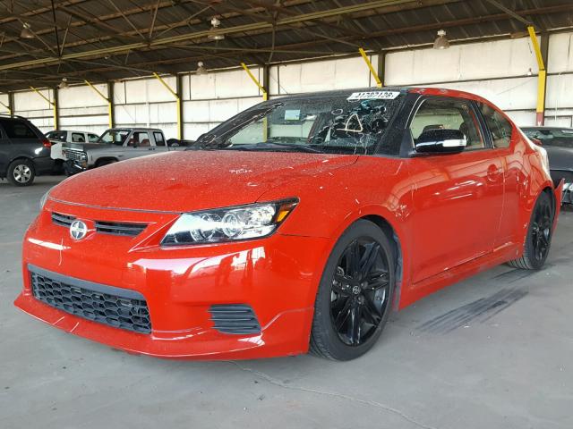 JTKJF5C72D3054390 - 2013 TOYOTA SCION TC 红色 照片 2