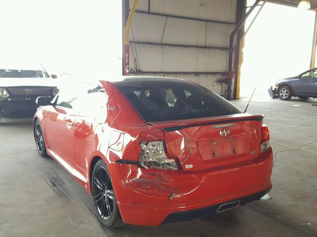 JTKJF5C72D3054390 - 2013 TOYOTA SCION TC 红色 照片 3