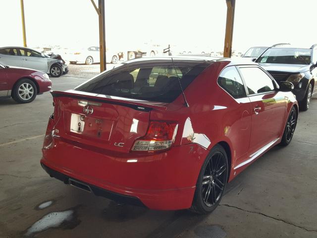 JTKJF5C72D3054390 - 2013 TOYOTA SCION TC 红色 照片 4