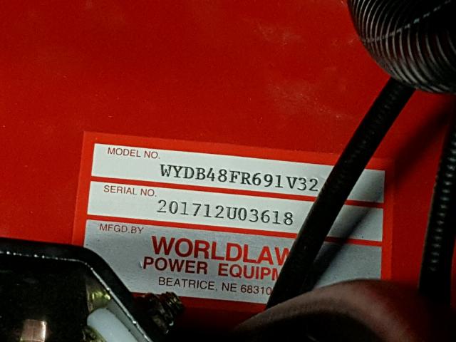 201712U03618 - 2018 WORL LAWNMOWER RED photo 10