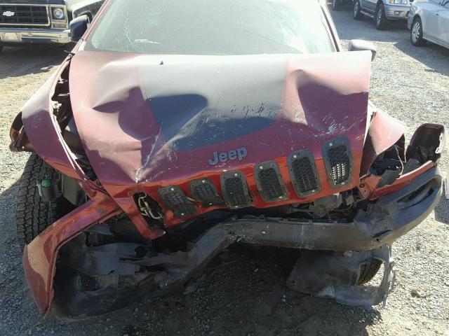 1C4PJMBS7EW276536 - 2014 JEEP CHEROKEE T RED photo 7