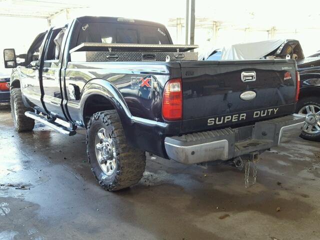 1FT7W2BT5BEC90161 - 2011 FORD F250 BLACK photo 3