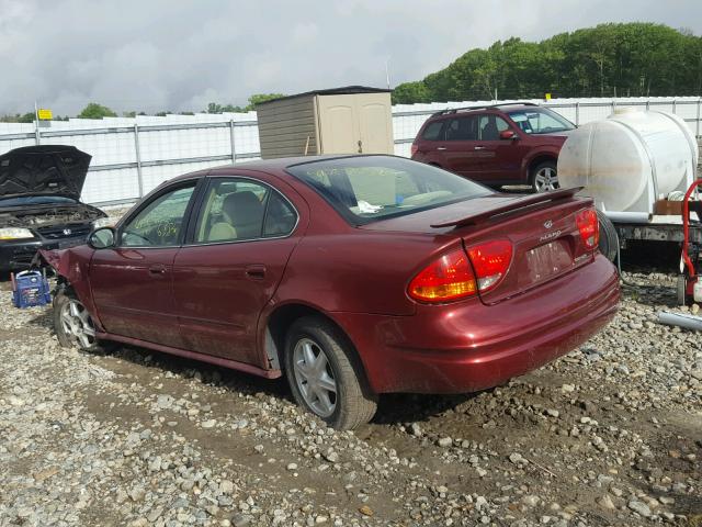 1G3NL52F23C253626 - 2003 OLDSMOBILE ALERO GL RED photo 3