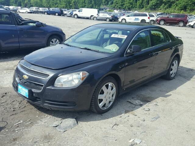 1G1ZA5E05AF105151 - 2010 CHEVROLET MALIBU LS BLACK photo 2