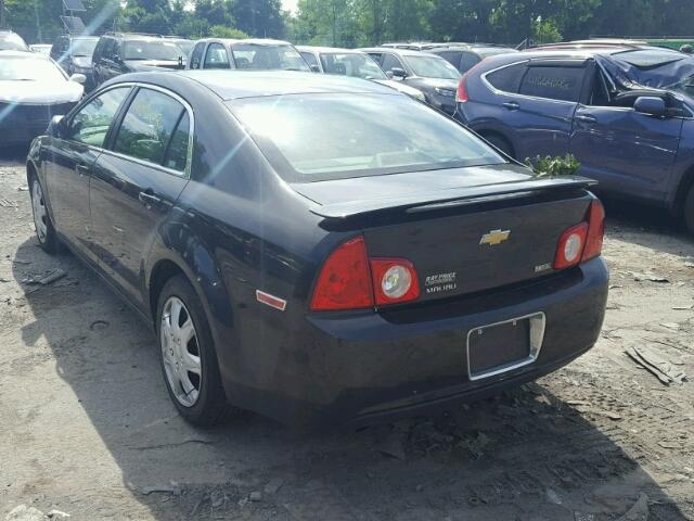 1G1ZA5E05AF105151 - 2010 CHEVROLET MALIBU LS BLACK photo 3