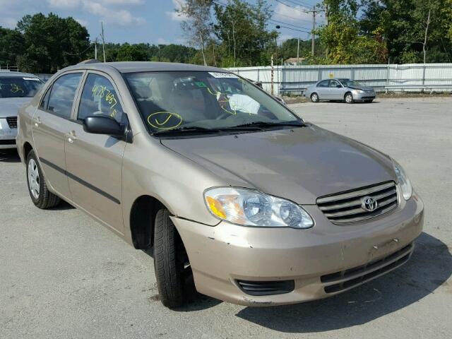 2T1BR32E64C242439 - 2004 TOYOTA COROLLA TAN photo 1