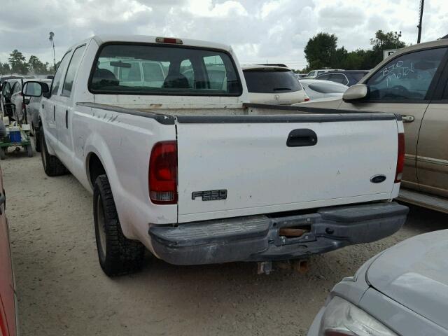 1FTNW20L24EA19538 - 2004 FORD F250 SUPER WHITE photo 3