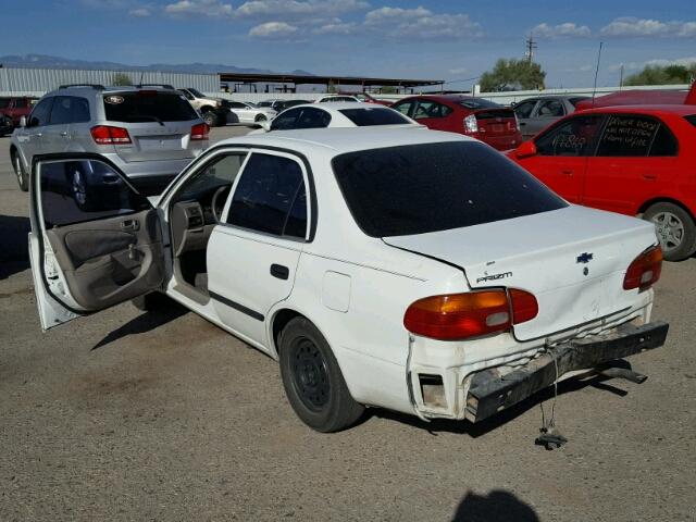 1Y1SK5285YZ434663 - 2000 CHEVROLET GEO PRIZM WHITE photo 3