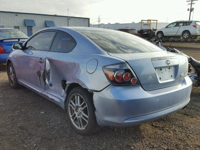 JTKDE167580267314 - 2008 TOYOTA SCION TC BLUE photo 3