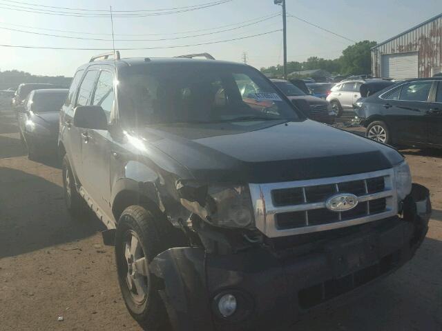 1FMCU03108KD67613 - 2008 FORD ESCAPE XLT BLACK photo 1