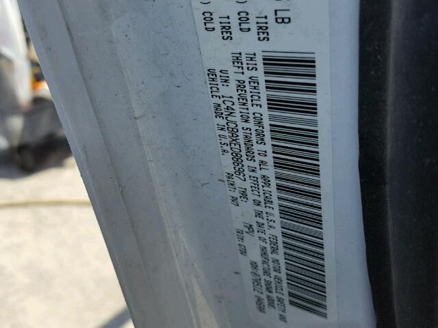 1C4NJCBAXED886967 - 2014 JEEP COMPASS SP 白色 照片 10