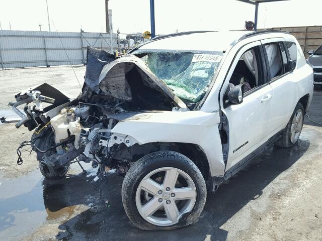 1C4NJCBAXED886967 - 2014 JEEP COMPASS SP WHITE photo 2