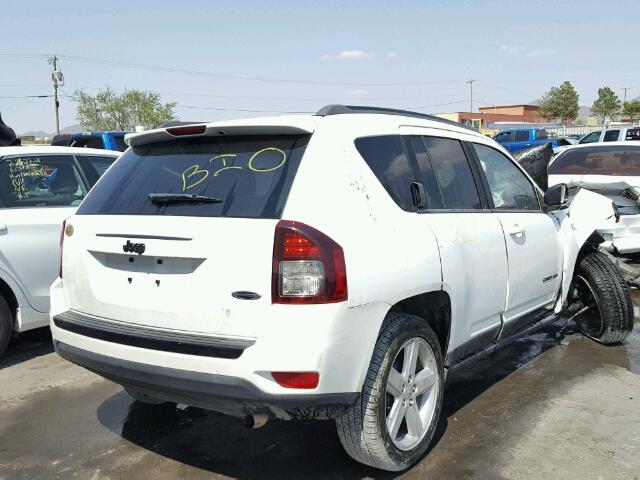 1C4NJCBAXED886967 - 2014 JEEP COMPASS SP WHITE photo 4