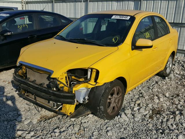 KL1TD5DEXBB118396 - 2011 CHEVROLET AVEO LS YELLOW photo 2