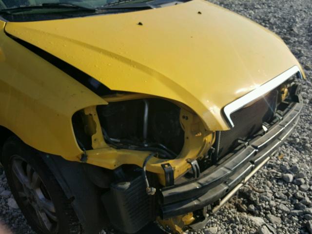 KL1TD5DEXBB118396 - 2011 CHEVROLET AVEO LS YELLOW photo 9