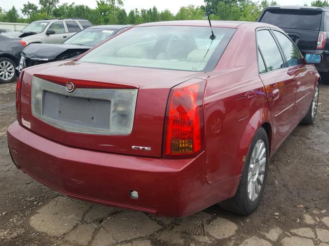 1G6DM577240115293 - 2004 CADILLAC CTS RED photo 4