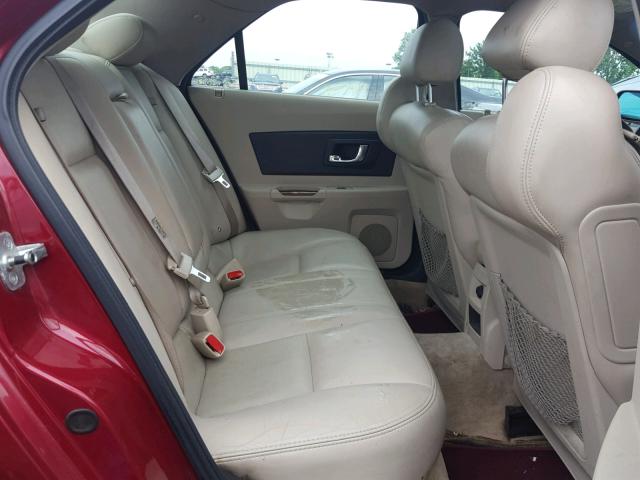 1G6DM577240115293 - 2004 CADILLAC CTS RED photo 6