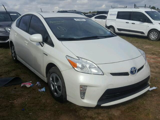 JTDKN3DU8F0440419 - 2015 TOYOTA PRIUS WHITE photo 1