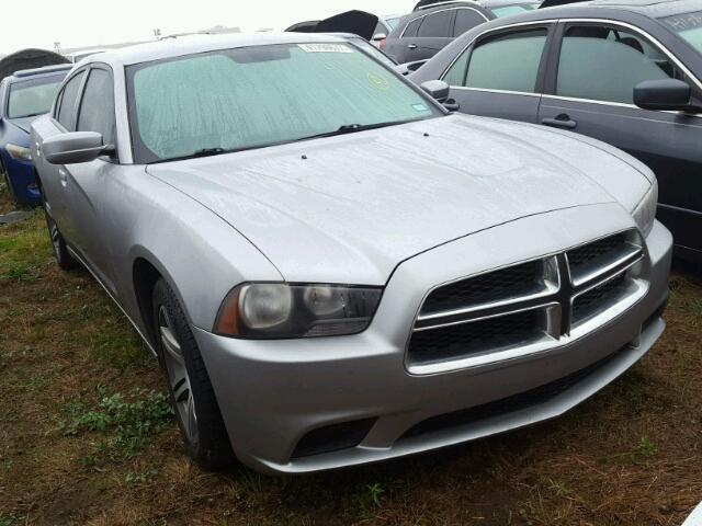 2C3CDXBG1DH719896 - 2013 DODGE CHARGER SILVER photo 1