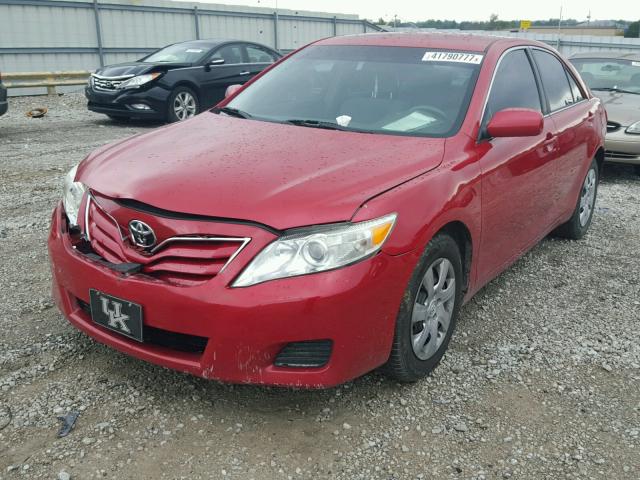 4T4BF3EK6AR024754 - 2010 TOYOTA CAMRY BASE RED photo 2